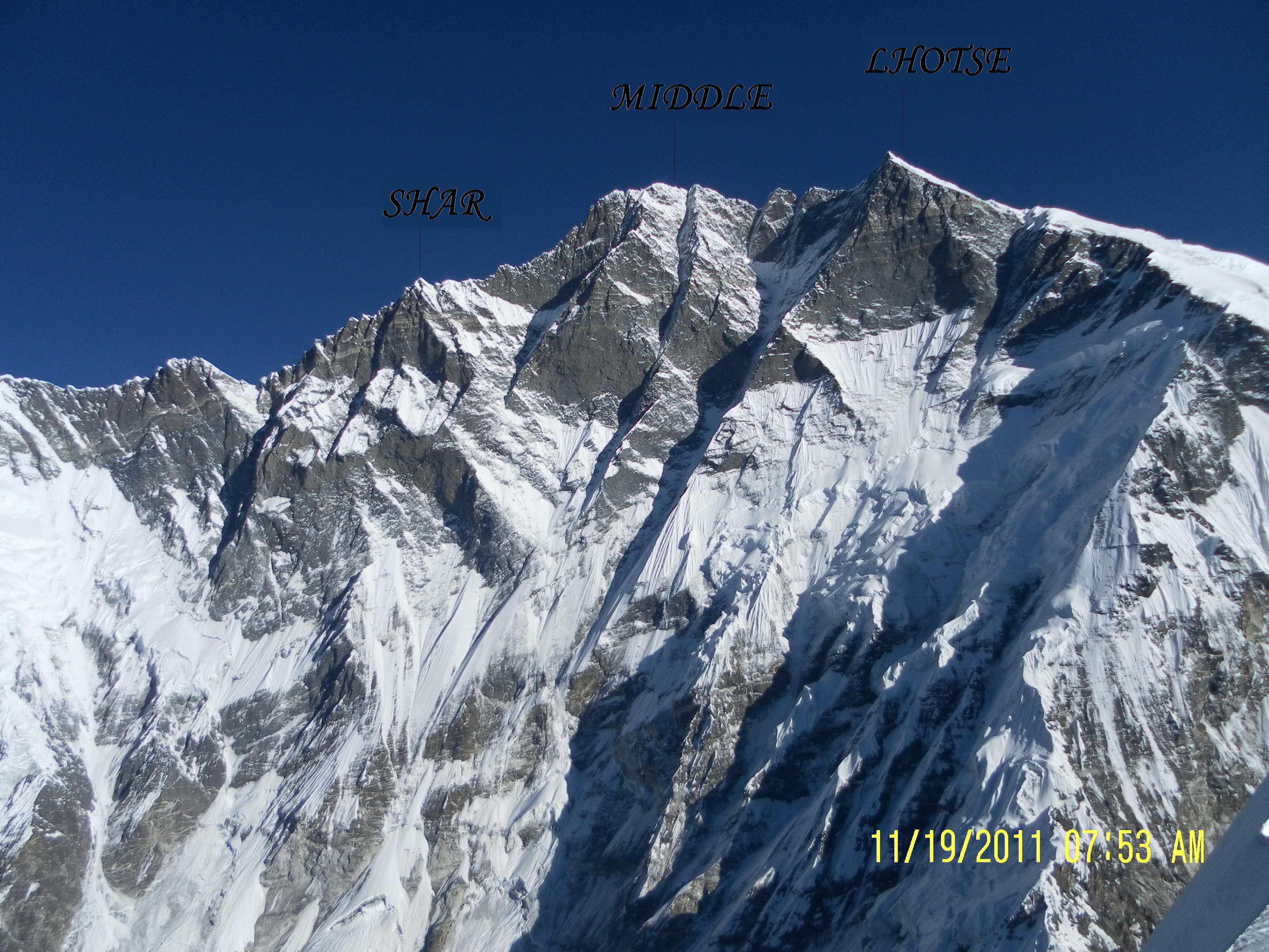 The Peak of Mount Lhotse, Tengpoche, Sagarmatha, Nepal загрузить